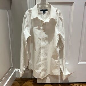 Boys Brooks Brothers Non-Iron Supima Pinpoint Cotton Dress Shirt. French cuff